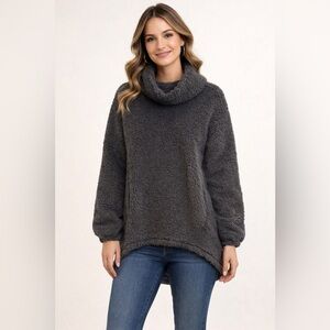 Lululemon Warmth Restore Pullover Funnel Neck Sherpa Fleece Black‎ Women's 6 (S)